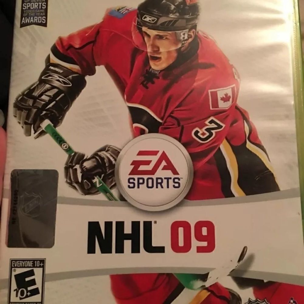 NHL 09 Xbox 360 video game Microsoft 2008 EUC COMPLETE with book hockey
